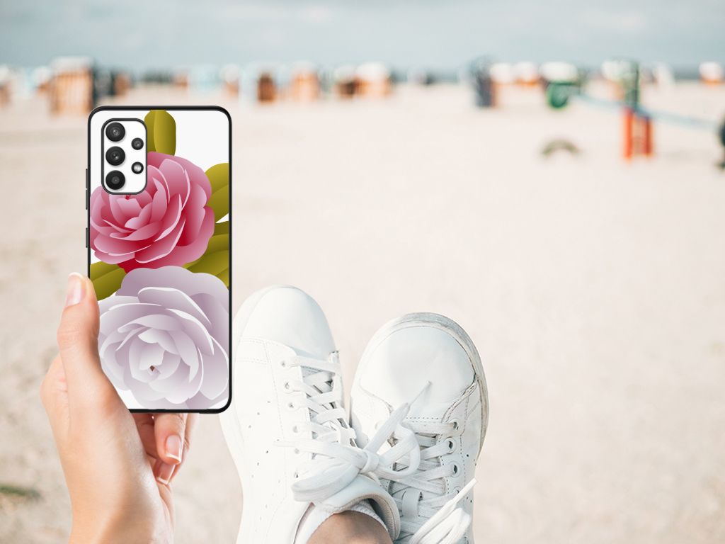 Samsung Galaxy A32 4G | A32 5G Enterprise Editie Bloemen Hoesje Roses B2C Telecom