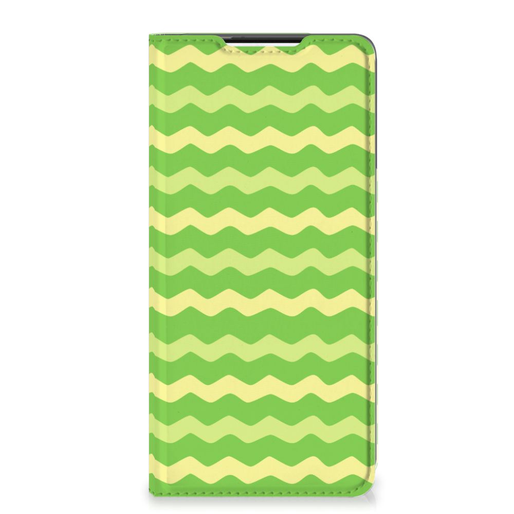 Samsung Galaxy S21 Plus Hoesje met Magneet Waves Green - B2C Telecom