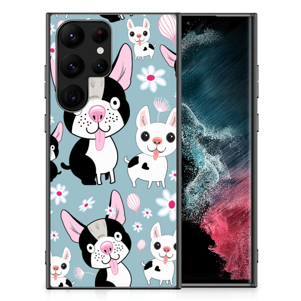 Samsung Galaxy S23 Ultra Dierenprint Telefoonhoesje Hondjes