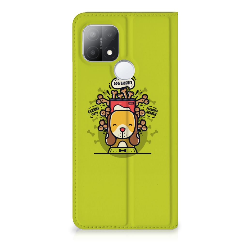 OPPO A15 Magnet Case Doggy Biscuit