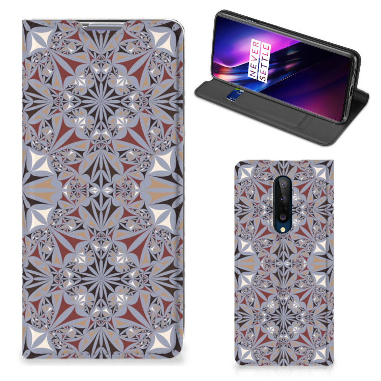 OnePlus 8 Standcase Flower Tiles