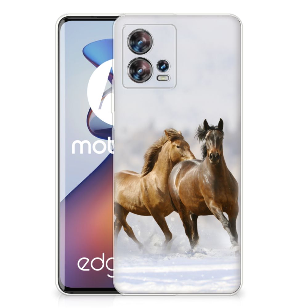 Motorola Edge 30 Fusion TPU Hoesje Paarden B2C Telecom
