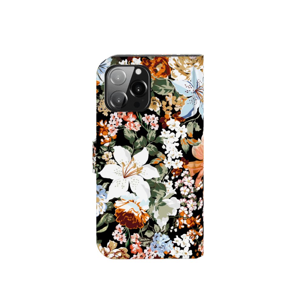 Hoesje voor iPhone 13 Pro Max Dark Flowers