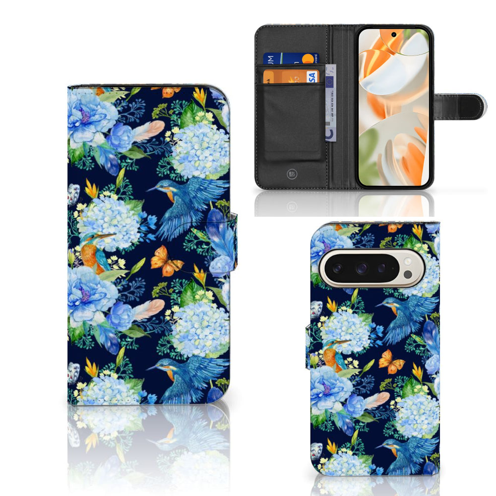 Telefoonhoesje met Pasjes voor Google Pixel 9 | 9 Pro IJsvogel