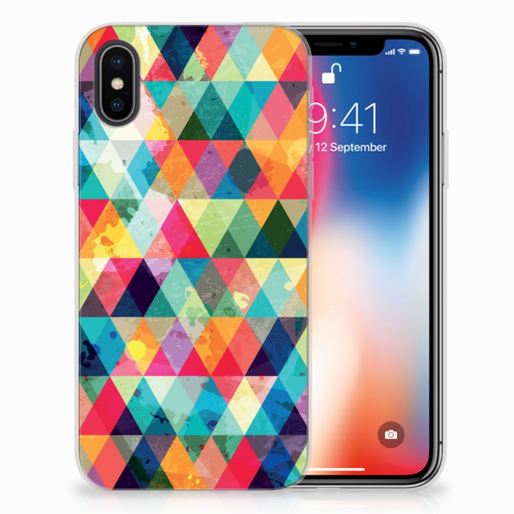 Apple iPhone X | Xs TPU bumper Geruit