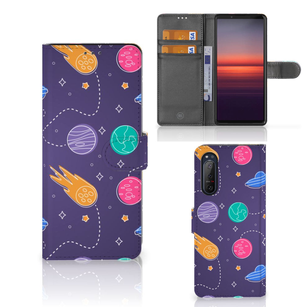 Sony Xperia 5II Wallet Case met Pasjes Space