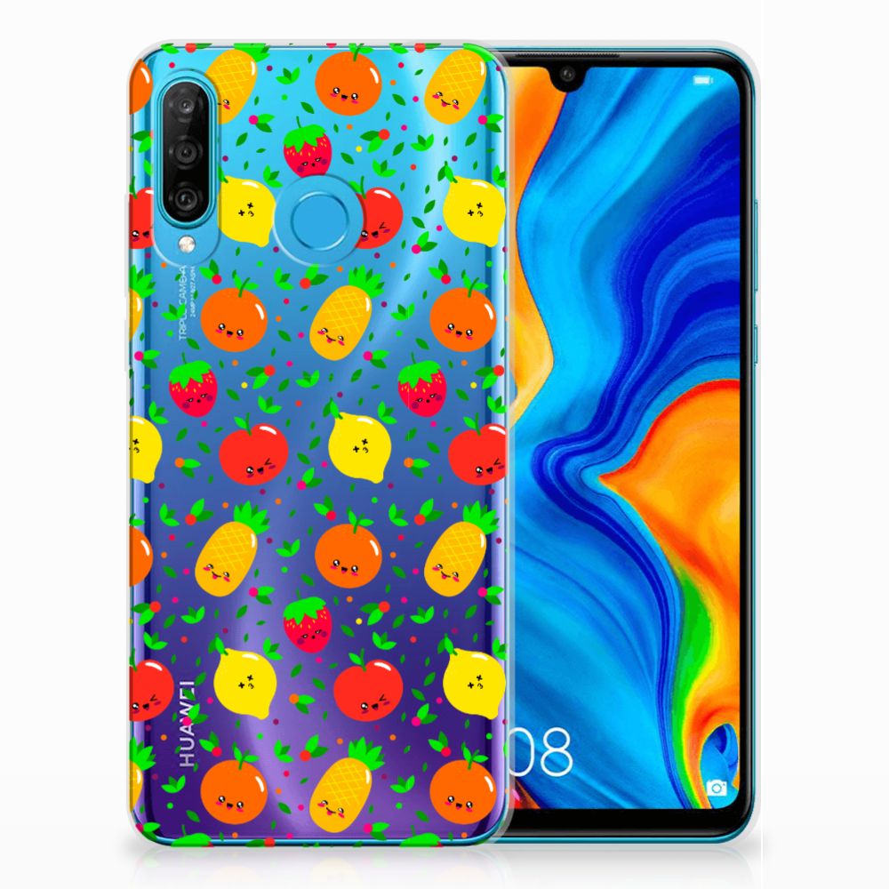 Huawei P30 Lite Siliconen Case Fruits