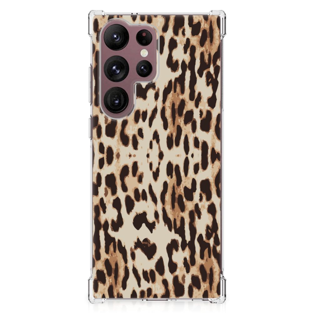 Samsung Galaxy S23 Ultra Case Anti-shock Leopard