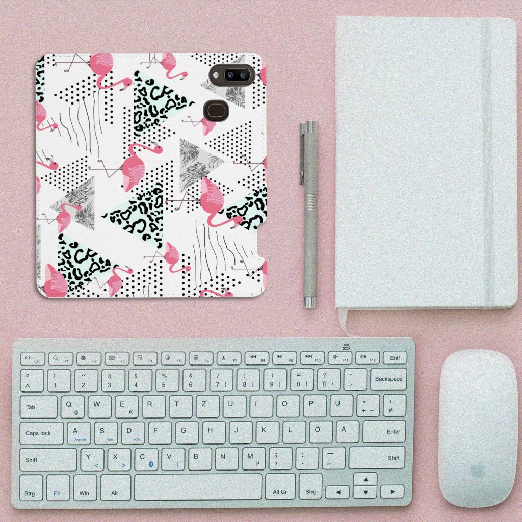 Samsung Galaxy A30 Hoesje maken Flamingo Triangle