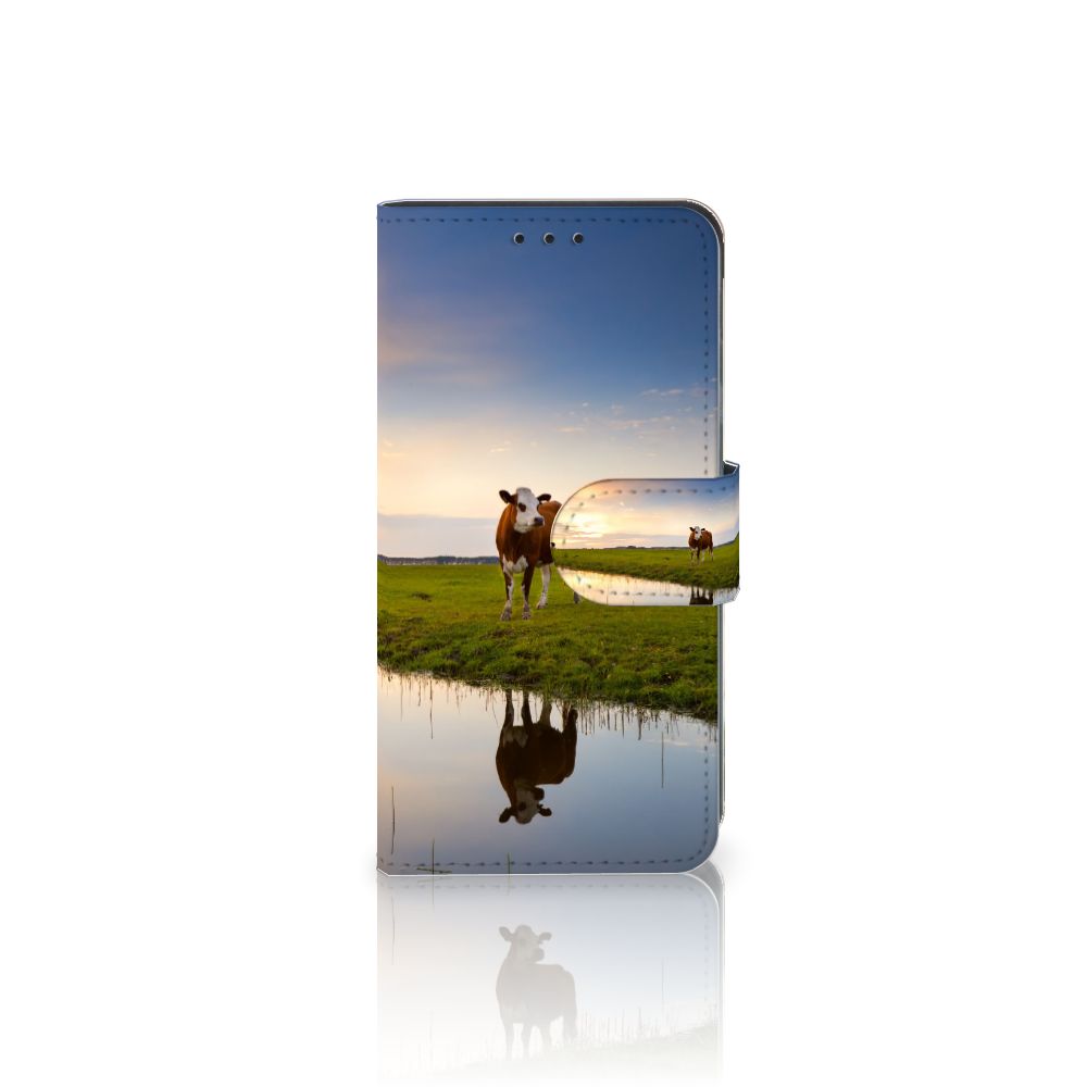 Samsung Galaxy A3 2017 Telefoonhoesje met Pasjes Koe