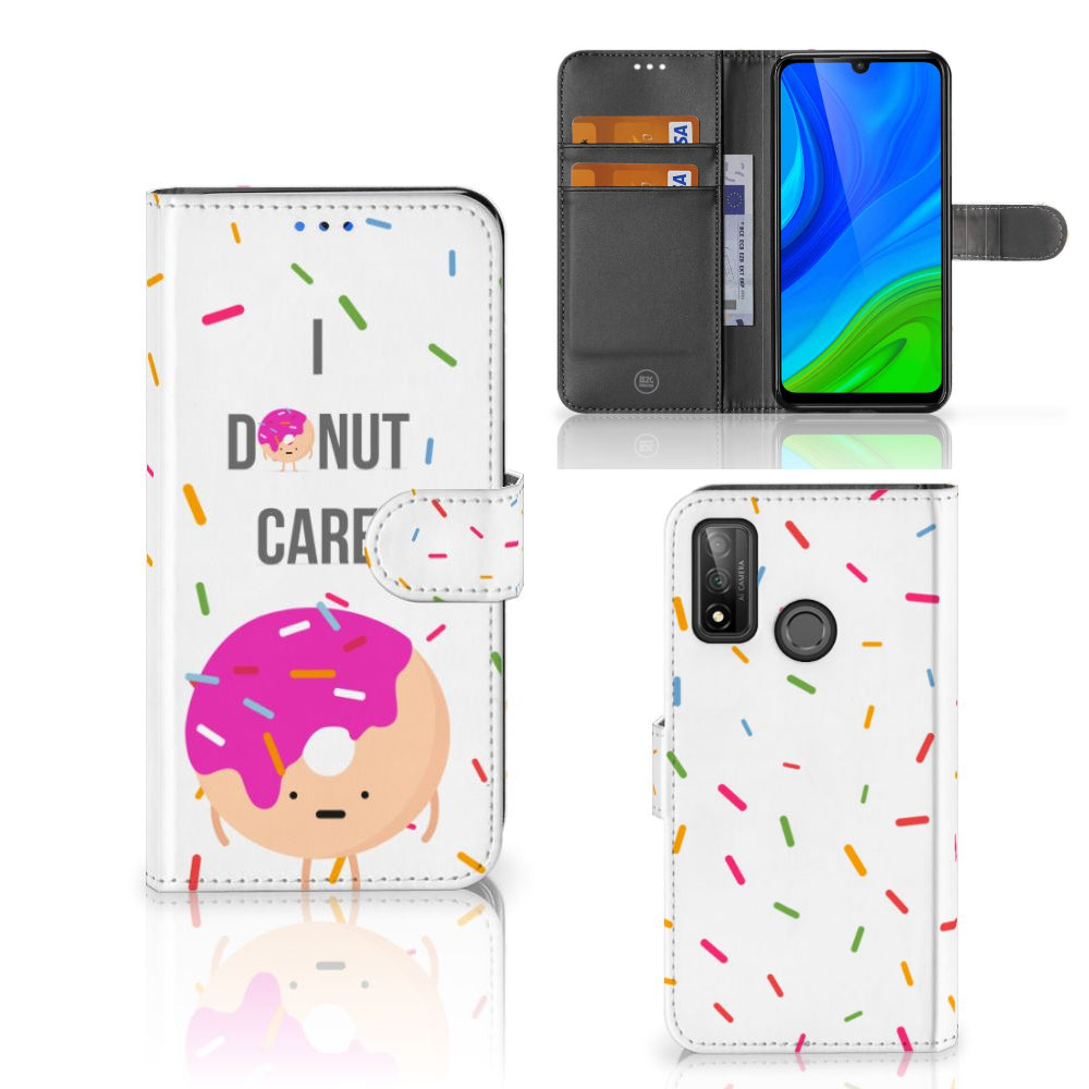 Huawei P Smart 2020 Book Cover Donut Roze