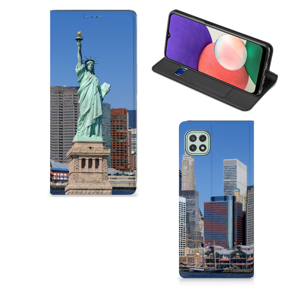 Samsung Galaxy A22 5G Book Cover Vrijheidsbeeld - B2C Telecom