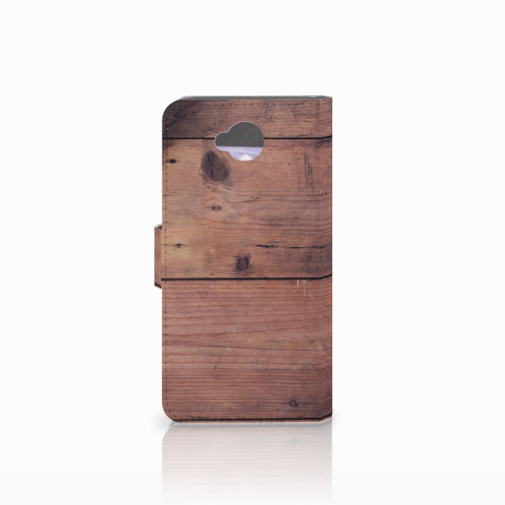 Microsoft Lumia 650 Book Style Case Old Wood