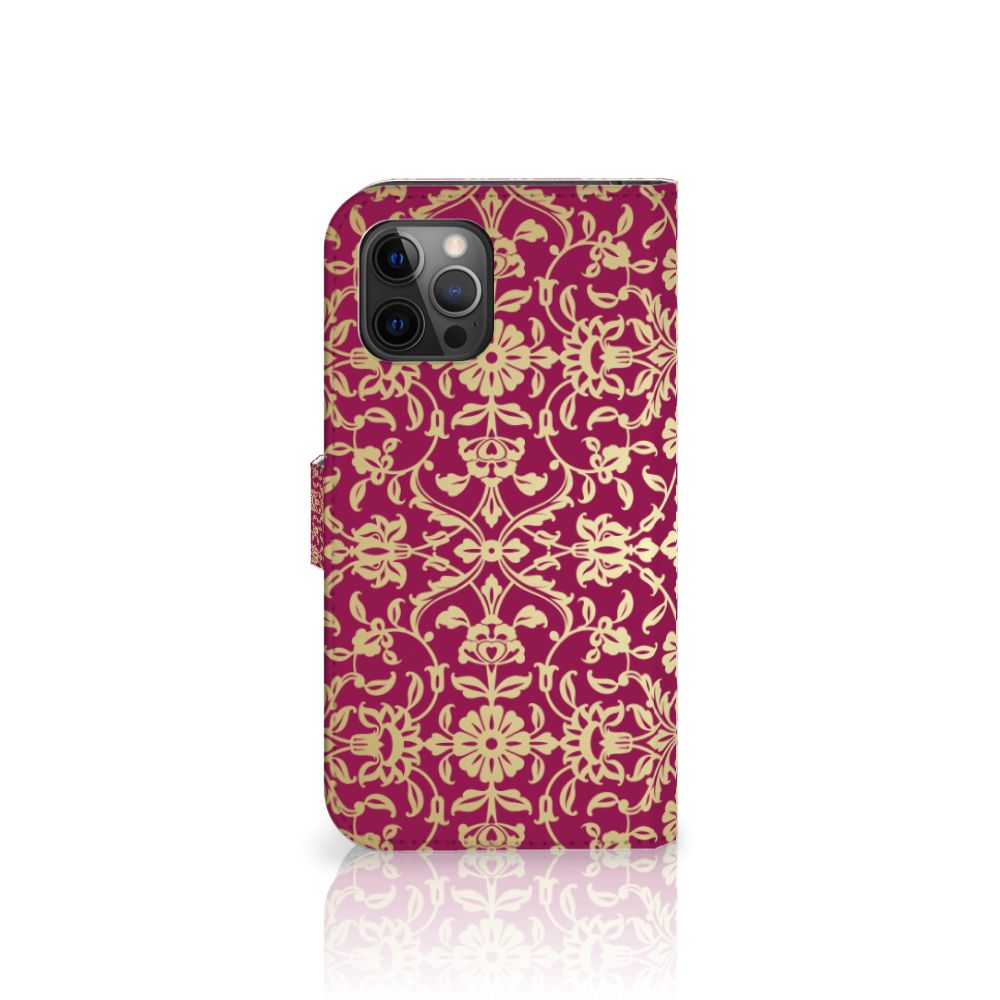 Wallet Case Apple iPhone 12 Pro Max Barok Pink