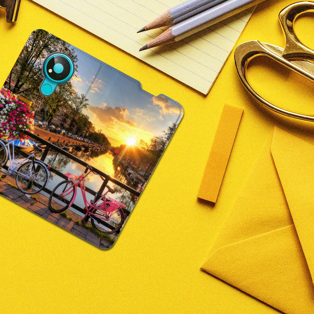 Nokia 3.4 Book Cover Amsterdamse Grachten - B2C Telecom