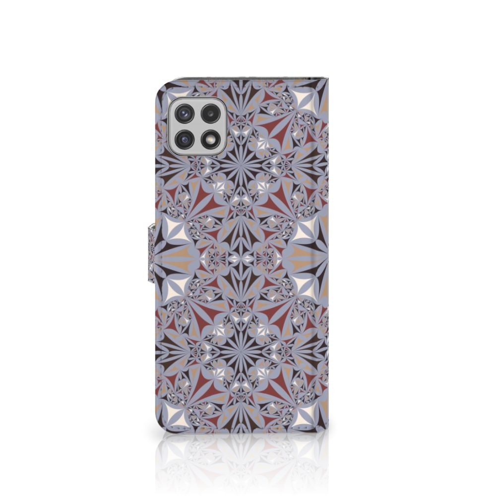 Samsung Galaxy A22 5G Bookcase Flower Tiles