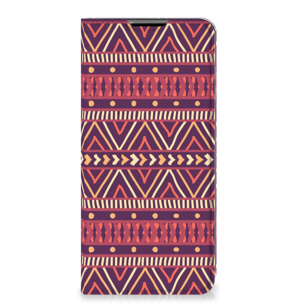 Samsung Galaxy A32 5G Hoesje met Magneet Aztec Paars - B2C Telecom