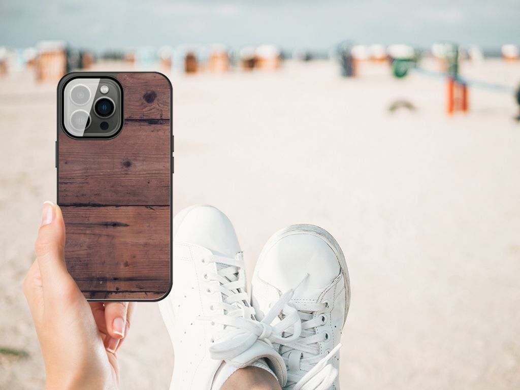 iPhone 13 Pro Max Houten Print Telefoonhoesje Old Wood B2C Telecom