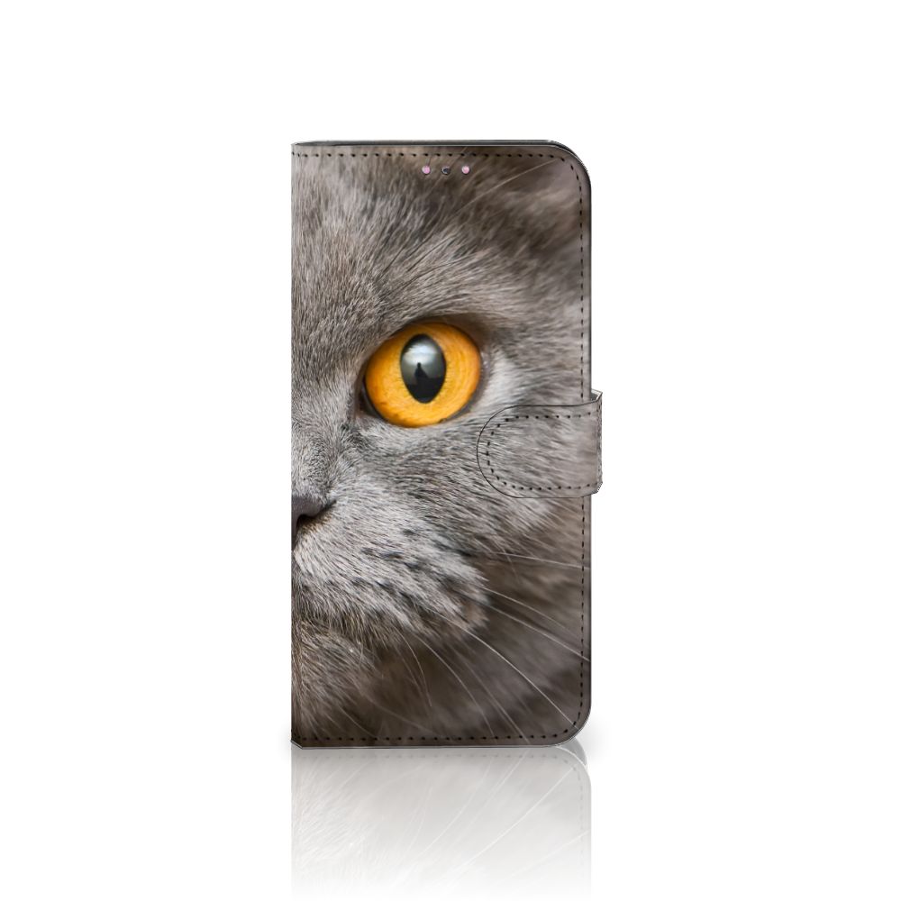 Telefoonhoesje met Pasjes Xiaomi Redmi Note 11 Pro 5G/4G Britse Korthaar met opvallende kattenoog