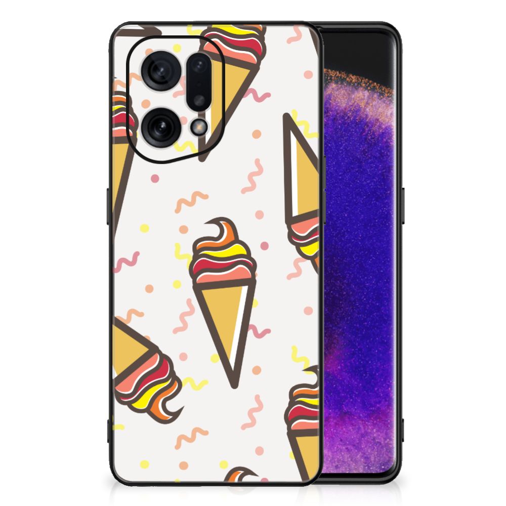 OPPO Find X5 Back Cover Hoesje Icecream
