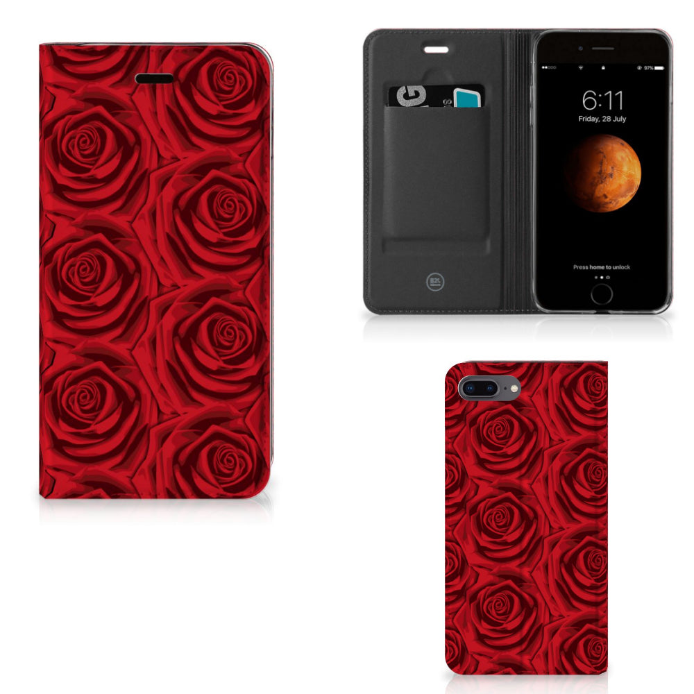 Apple iPhone 7 Plus | 8 Plus Smart Cover Red Roses