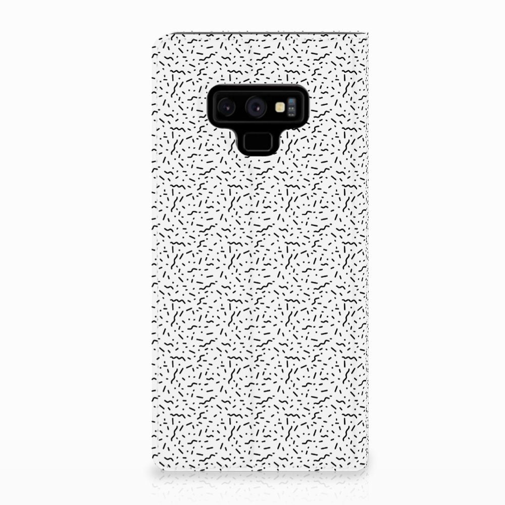 Samsung Galaxy Note 9 Hoesje met Magneet Stripes Dots