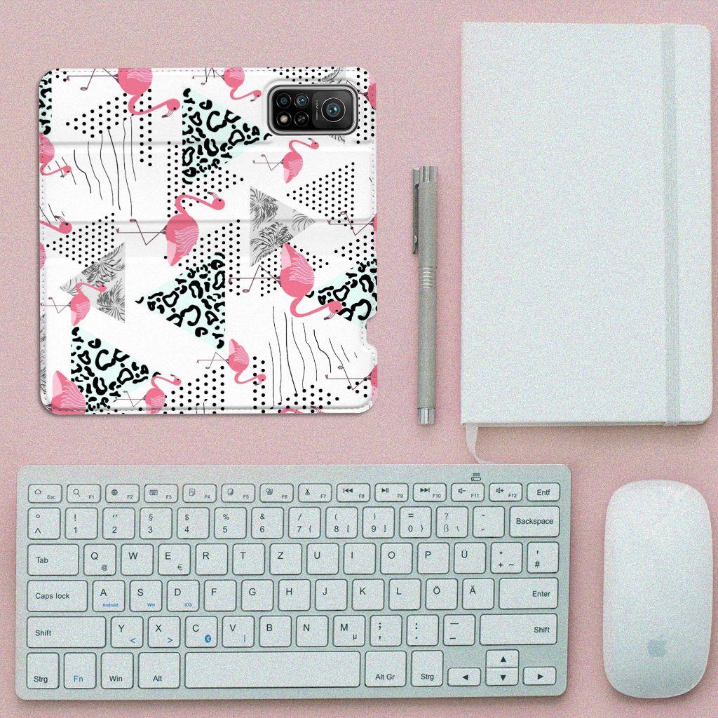 Xiaomi Mi 10T | 10T Pro Hoesje maken Flamingo Triangle - B2C Telecom