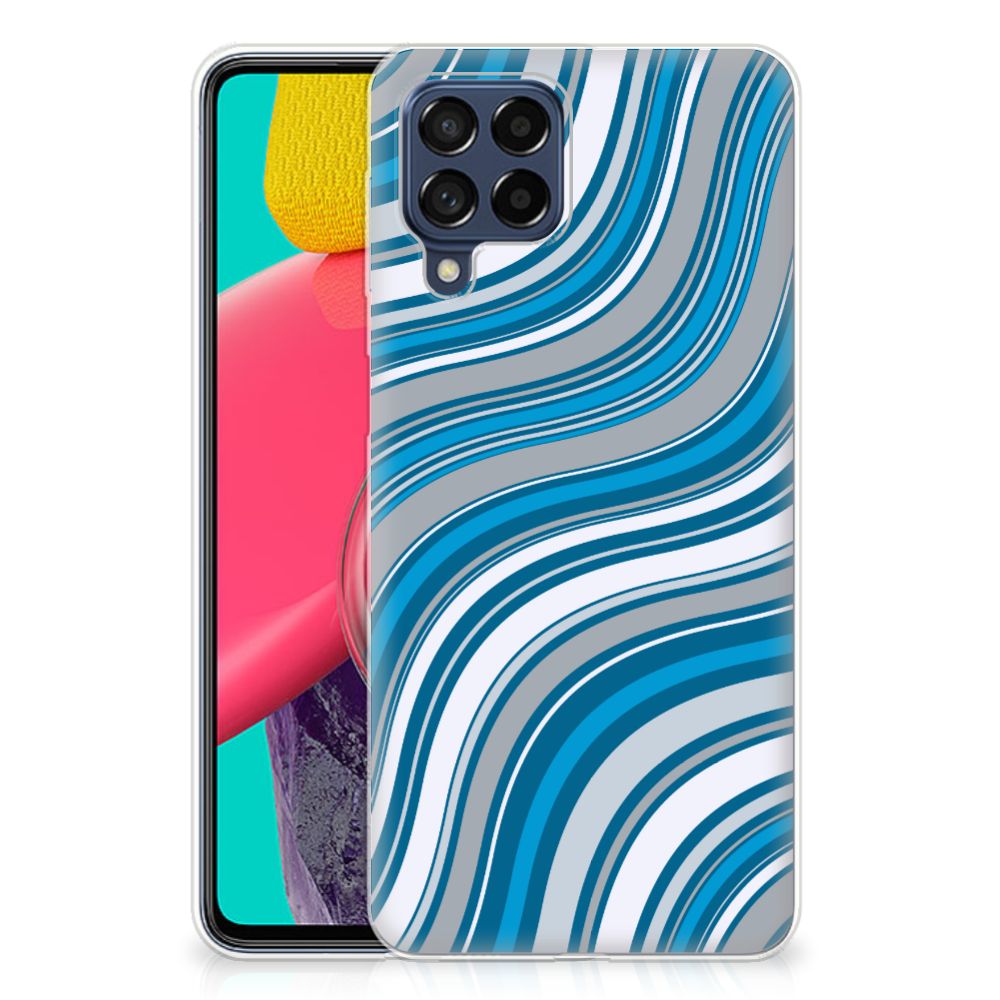 Samsung Galaxy M53 TPU bumper Waves Blue