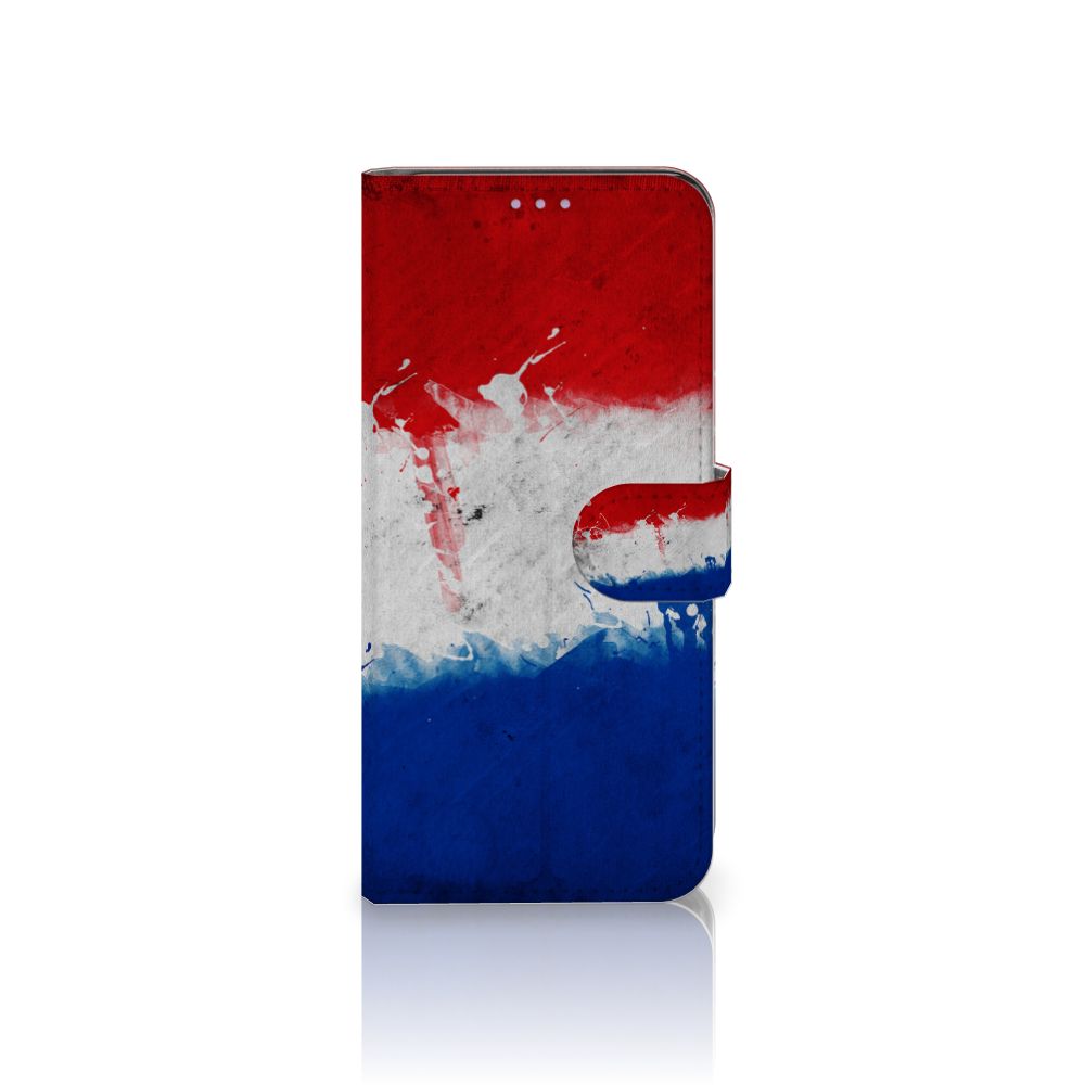 OnePlus Nord CE 5G Bookstyle Case Nederland met design van de Nederlandse vlag in artistieke stijl.