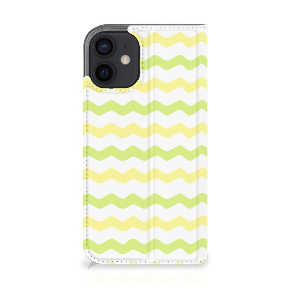 iPhone 12 Mini Hoesje met Magneet Waves Yellow - B2C Telecom