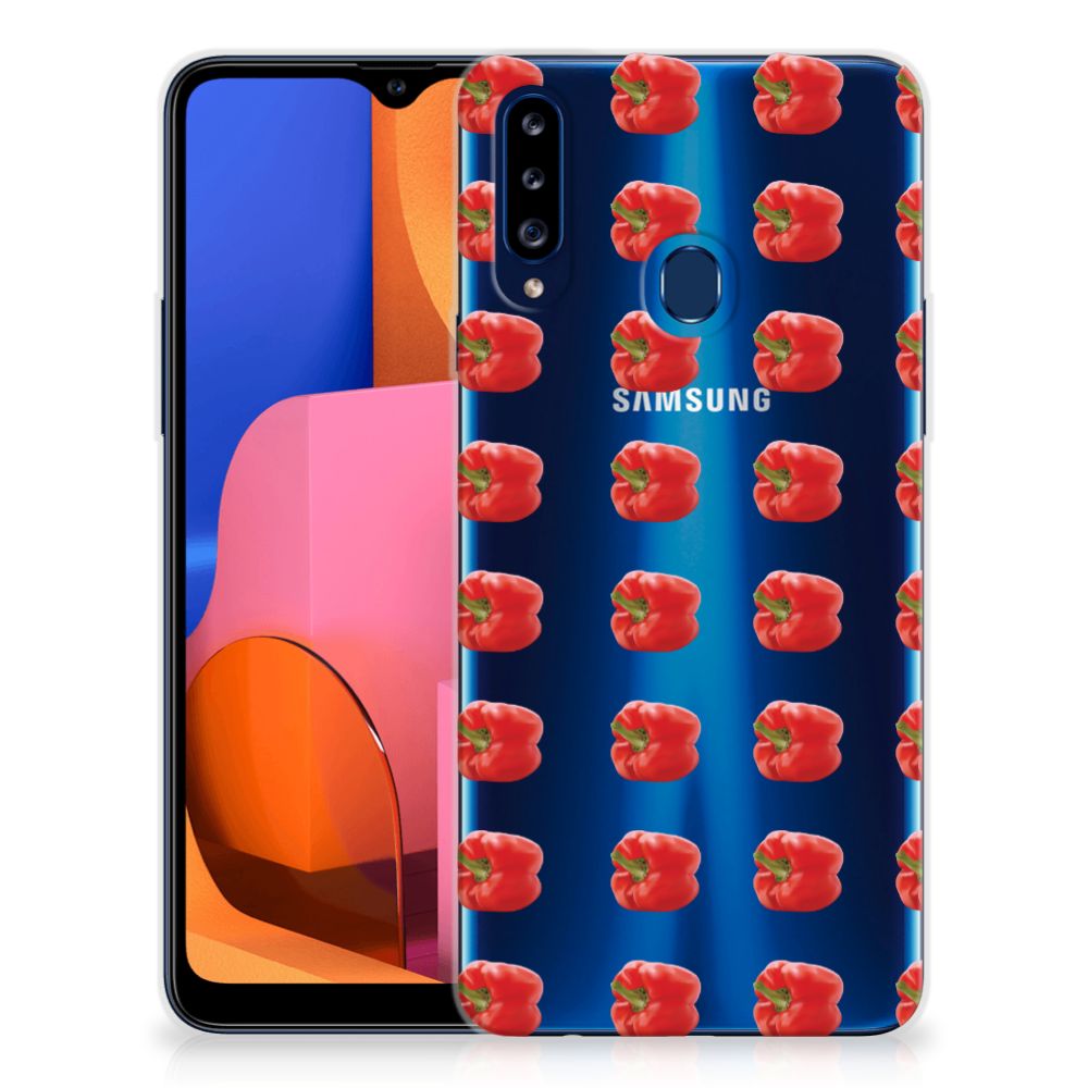 Samsung Galaxy A20s Siliconen Case Paprika Red B2C Telecom