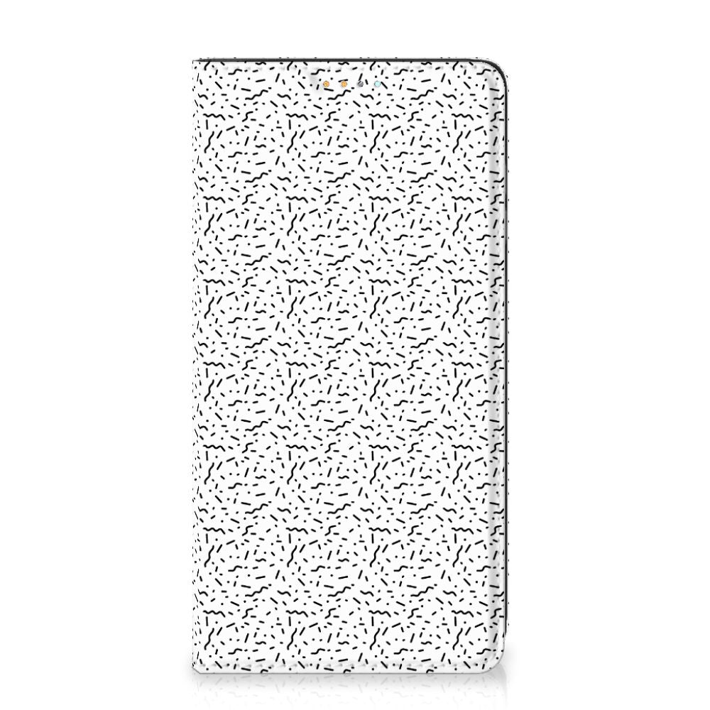 Samsung Galaxy A32 4G | A32 5G Enterprise Editie Hoesje met Magneet Stripes Dots - B2C Telecom