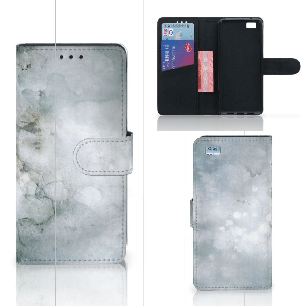Hoesje Huawei Ascend P8 Lite Painting Grey