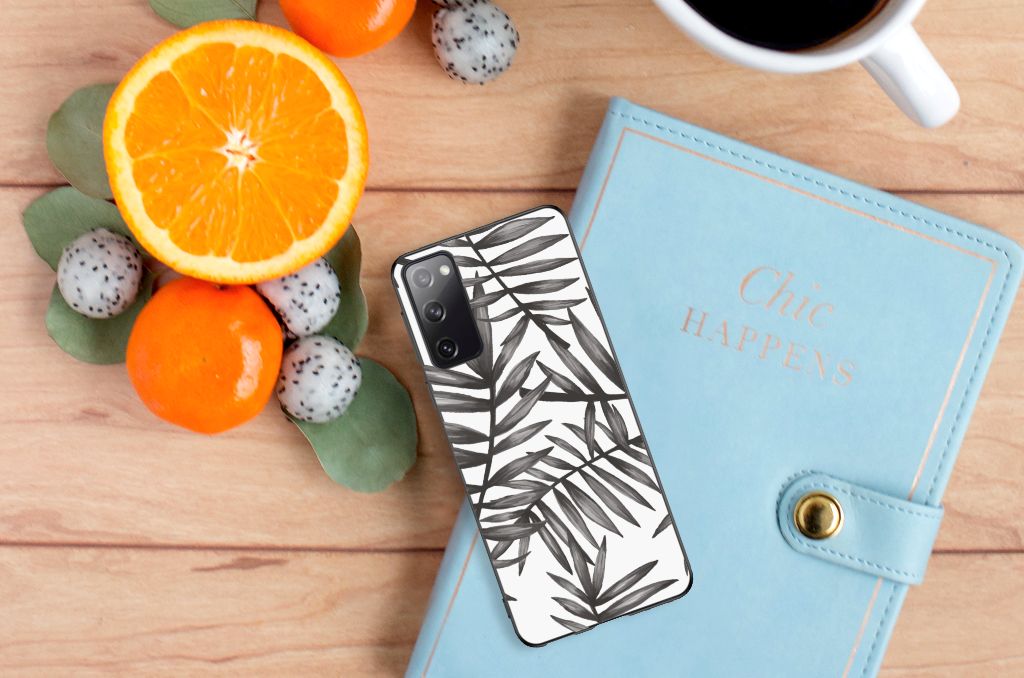 Samsung Galaxy S20 Skin Case Leaves Grey B2C Telecom