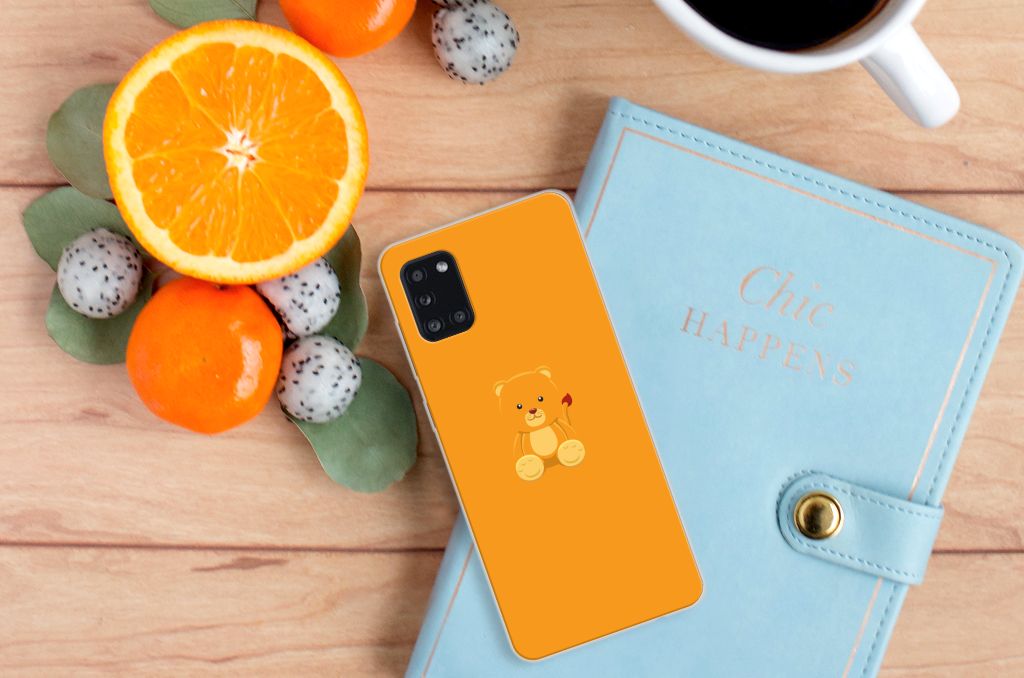 Samsung Galaxy A31 Telefoonhoesje met Naam Baby Beer B2C Telecom