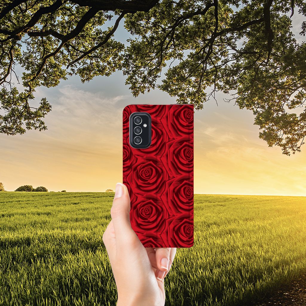 Samsung Galaxy M52 Smart Cover Red Roses - B2C Telecom