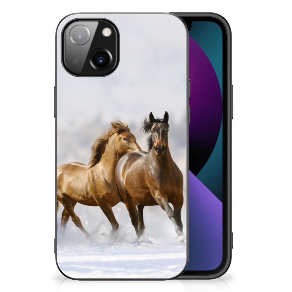 Apple iPhone 13 Dierenprint Telefoonhoesje Paarden B2C Telecom