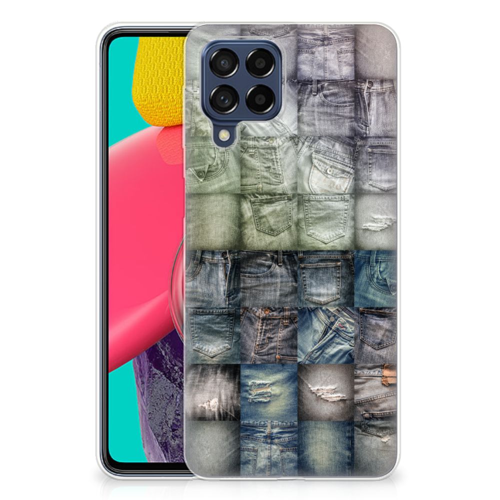 Silicone Back Cover Samsung Galaxy M53 Spijkerbroeken B2C Telecom
