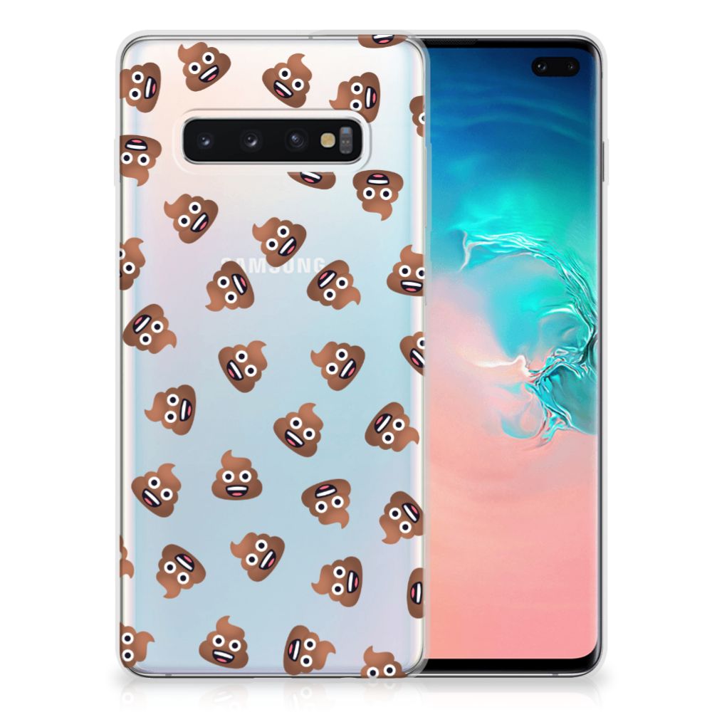 TPU bumper voor Samsung Galaxy S10 Plus Poep Emojis