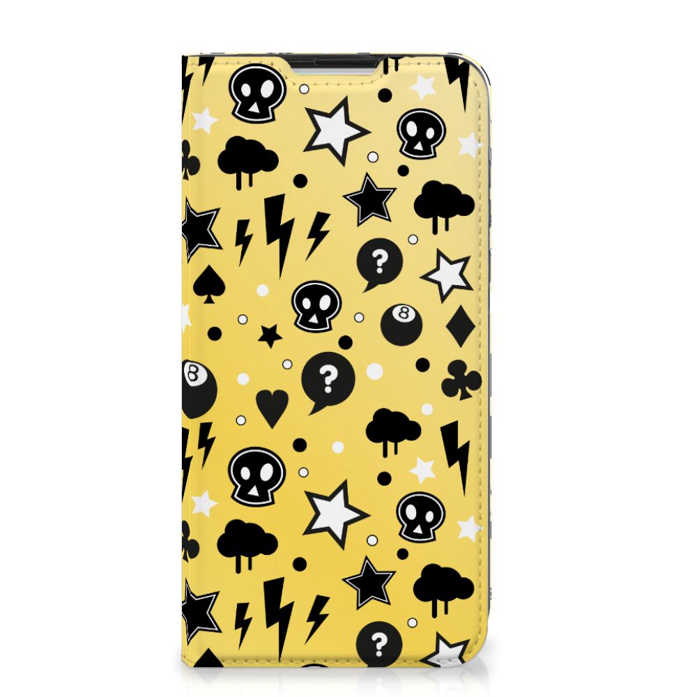 Mobiel BookCase Motorola Moto G8 Power Punk Geel - B2C Telecom
