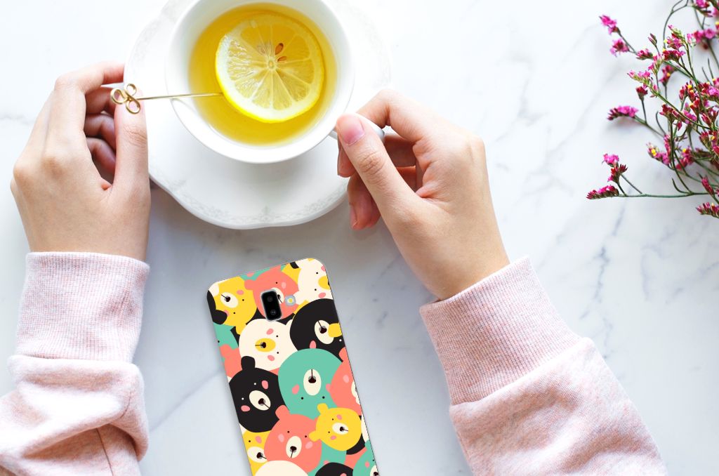 Samsung Galaxy J6 Plus (2018) Telefoonhoesje met Naam Bears