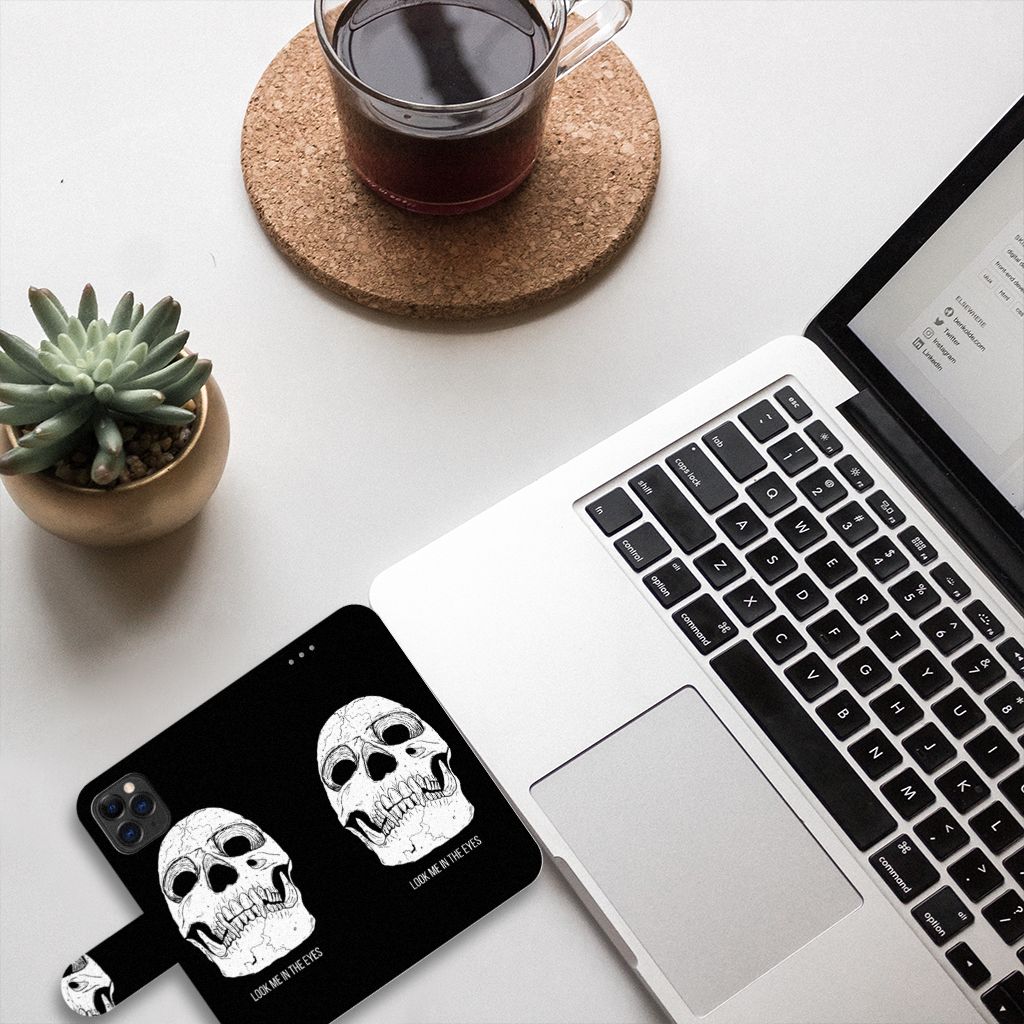 Telefoonhoesje met Naam Apple iPhone 11 Pro Skull Eyes