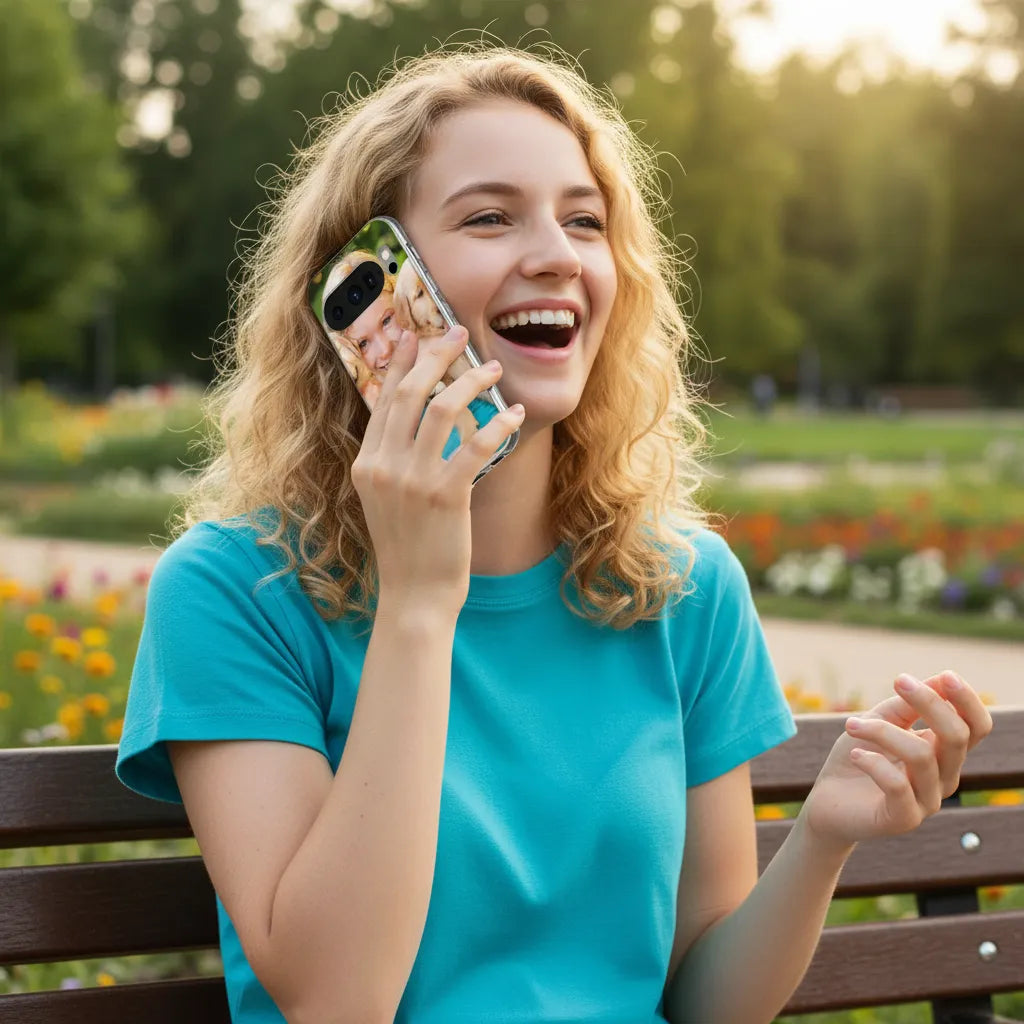 Google Pixel 10 TPU hoesje ontwerpen met foto lifestyle mockup