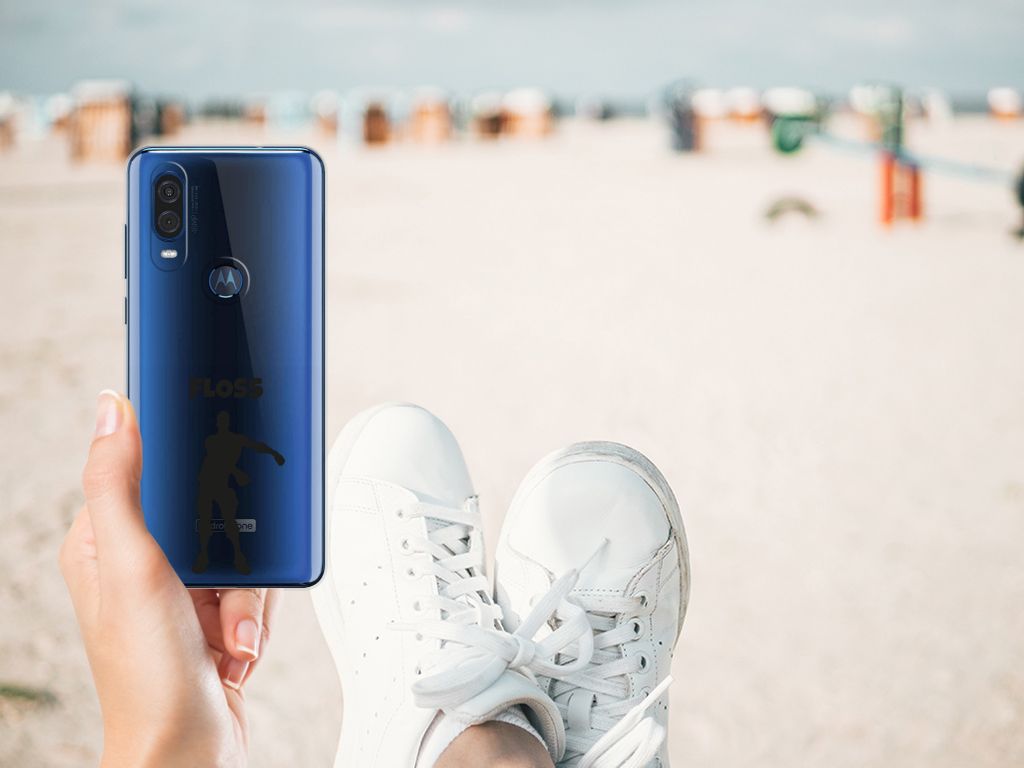 Motorola One Vision Telefoonhoesje met Naam Floss