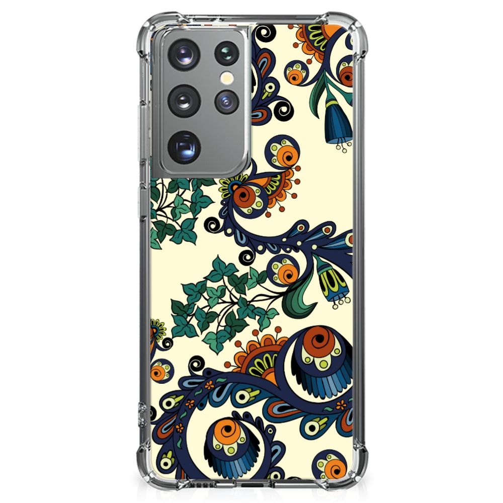 Anti Shock Case Samsung Galaxy S21 Ultra Barok Flower B2C Telecom