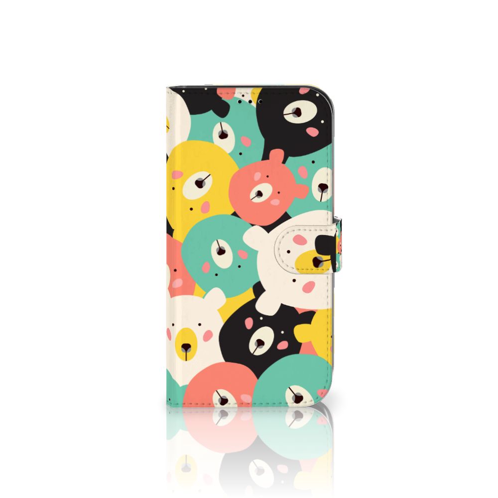 iPhone 13 Pro Max Leuk Hoesje Bears met kleurrijke, schattige beertjes en vrolijke ogen 🐻.