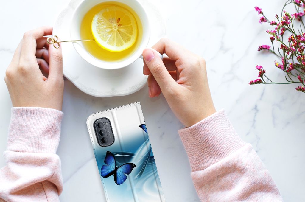 Motorola Moto G31 | G41 Hoesje maken Vlinders - B2C Telecom
