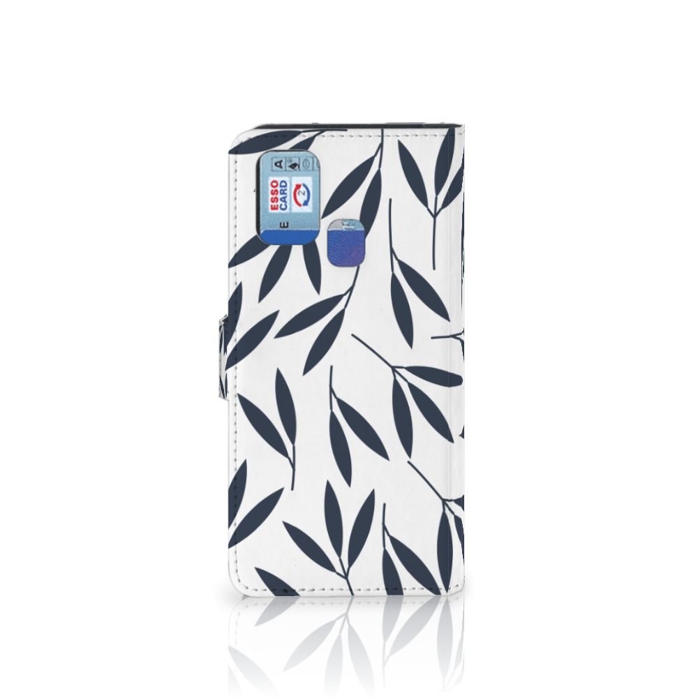 Samsung Galaxy M31 Hoesje Leaves Blue