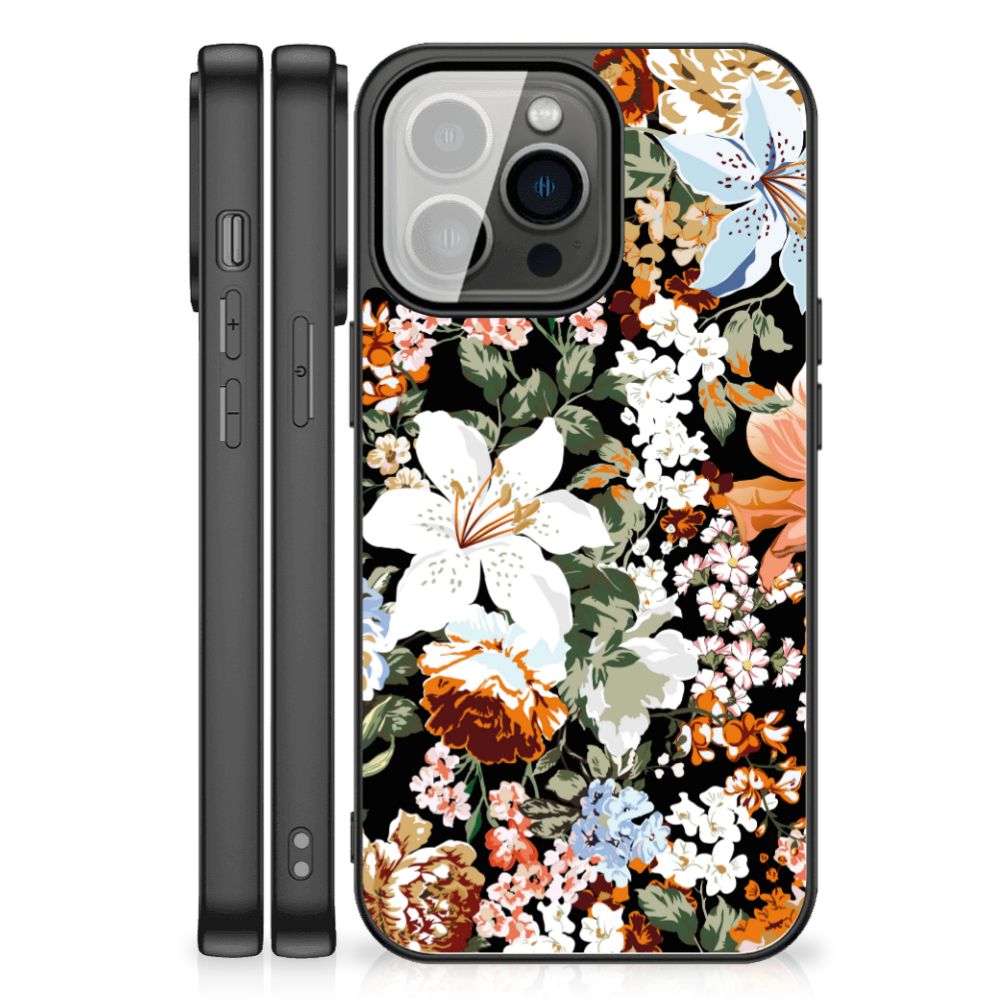 Bloemen Hoesje voor iPhone 13 Pro Max Dark Flowers B2C Telecom
