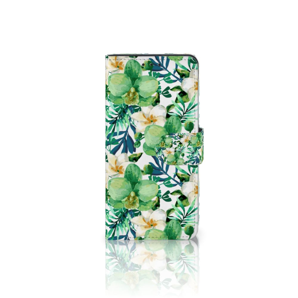 Huawei P40 Hoesje Orchidee Groen